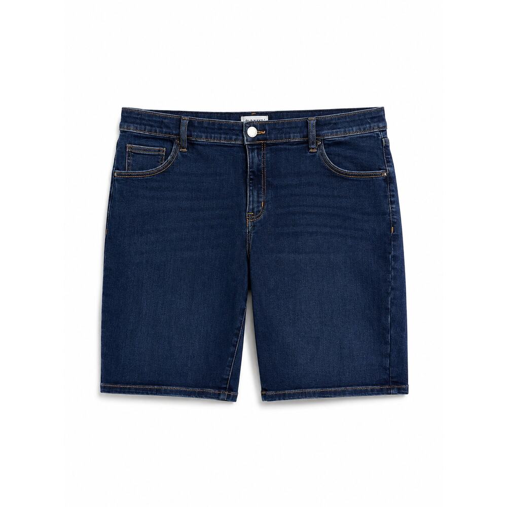 Lane Bryant Denim Bermuda Shorts Womens Plus Size 22 Dark Wash Stretch